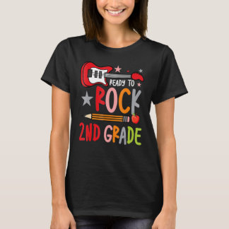 T-shirt Premier Jour De 2E Année Prêt À Retourner À L'Écol