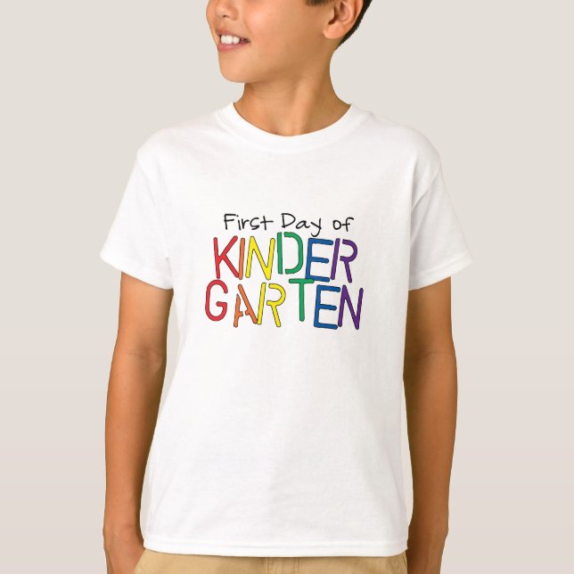 T-shirt Premier jour de jardin d'enfants (Devant)