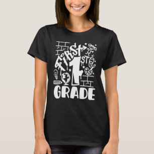T-shirt Premier Jour De L'École 1Er Année Professeur Retou