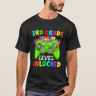 T-shirt Premier Jour De L'École Garçon Fille 3E Niveau De