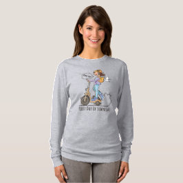 T-shirt Premier jour de l'école | Manche longue pour femme