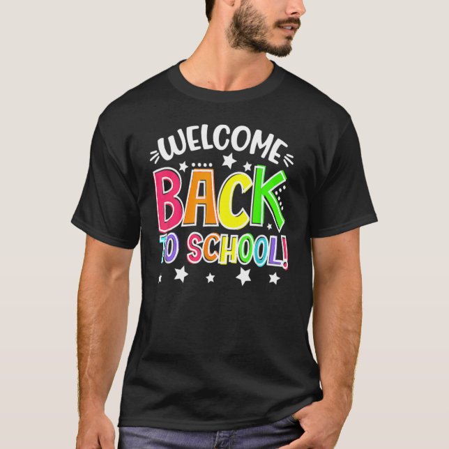 T-shirt Premier Jour De L'École Professeur Bienvenue À L'É (Devant)