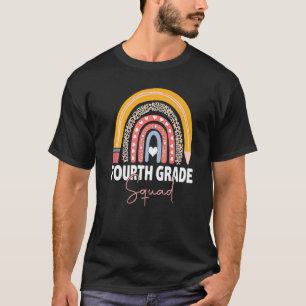 T-shirt Premier Jour De L'École Quatrième Classe Équipe En