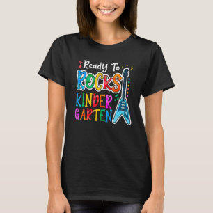 T-shirt Premier Jour De Maternelle Prêt À Rock Kindergart