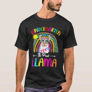 T-shirt Premier jour de maternelle sans problème lama reto