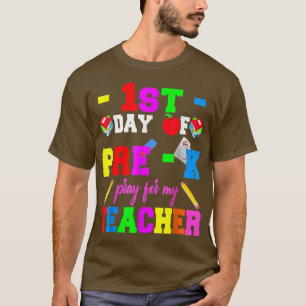 T-shirt Premier Jour De Pré K Priez Pour Mon Professeur Re