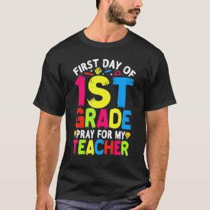 T-shirt Premier Jour De Première Année Prière Pour Mon Ens