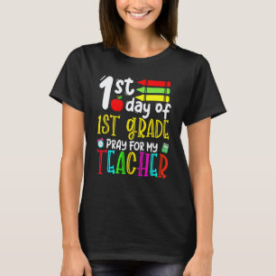 T-shirt Premier Jour De Première Année Prière Pour Mon Ens