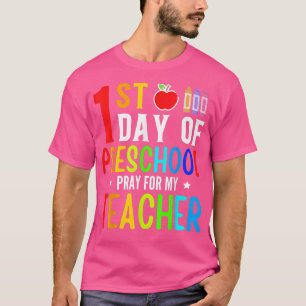 T-shirt Premier Jour De Prière Préscolaire Pour Mon Enseig