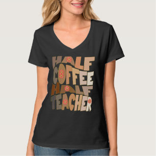 T-shirt Premier Jour De Rentree Scolaire Moitié Café Moiti
