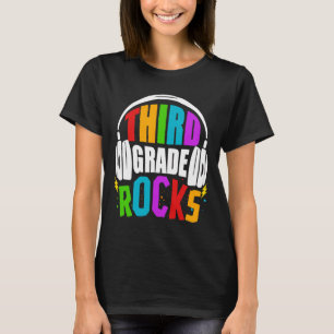 T-shirt Premier Jour De Rocks De 3E Année Retour À L'École
