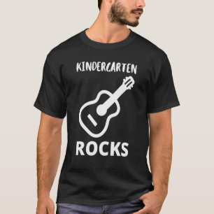 T-shirt Premier Jour D'école La Maternelle Rocks Garçon Fi