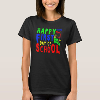 T-shirt Premier jour d'école pour les enseignants et les é