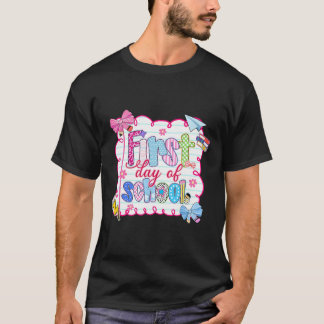T-shirt Premier Jour D'école Préparatoire Coquette Bow Ck