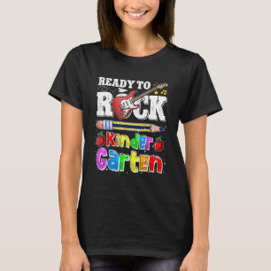 T-shirt Premier Jour D'Enfants De La Maternelle Prêt À Roc