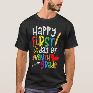 T-shirt Premier Jour D'Enseignant De Septième Année Retour
