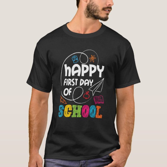 T-shirt Premier Jour Enseignant Étudiant Maternelle L (Devant)