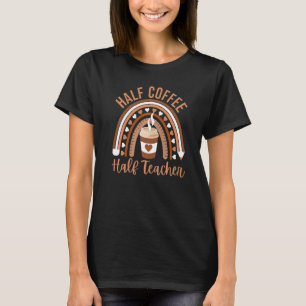 T-shirt Premier Jour Retour À L'École Demi Café Demi Ensei