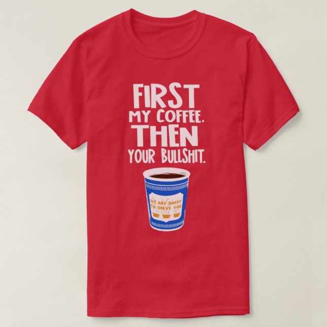T-SHIRT PREMIER MON CAFÉ (Design devant)