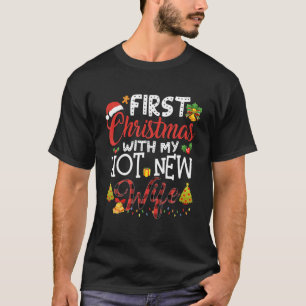 T-shirt Premier Noël Avec Mon Hot Nouvelle Femme Noël No