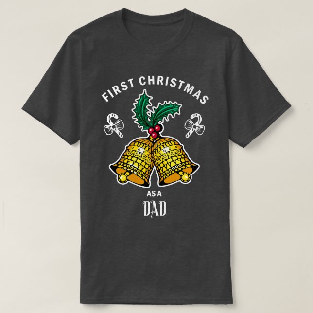 T-shirt Premier Noël comme papa Funny Père Noël Noël Ts (Design devant)