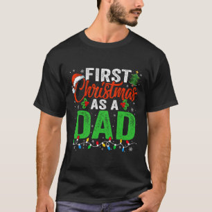 T-shirt Premier Noël Comme Papa Noël Éclairage Nouveau Pèr