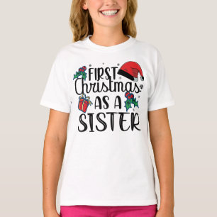 T-shirt Premier Noël Comme Soeur Correspondant À Noël