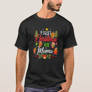T-shirt Premier Noël En Famille Mama Correspondant Pajama 