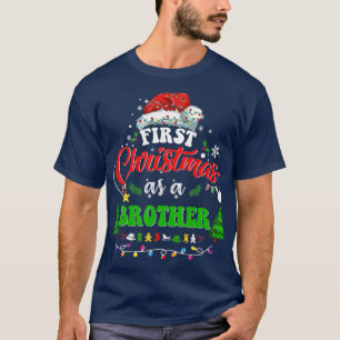 T-shirt Premier Noël en Père Noël Père Noël Hat Vilain Noë