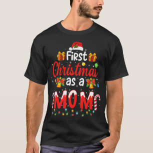 T-shirt Premier Noël en tant que maman Santa Hat Ugly Fami