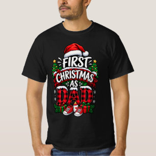 T-shirt Premier Noël en tant que papa - Nouveau papa migno