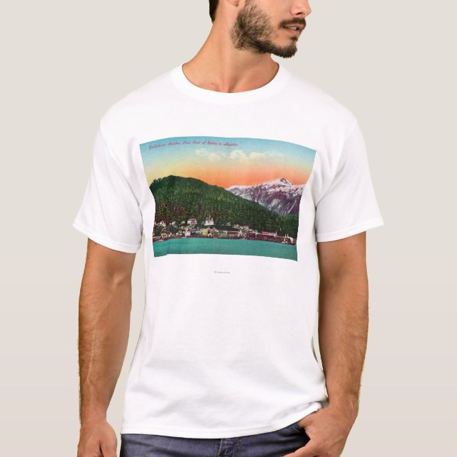 T-shirt Premier port de débarquement dans la vue de (Devant)