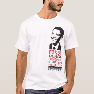 T-shirt premier président noir (sans logo)