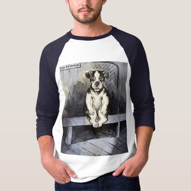 T-shirt Premier prix du bon comportement par Louis Wain (Devant)