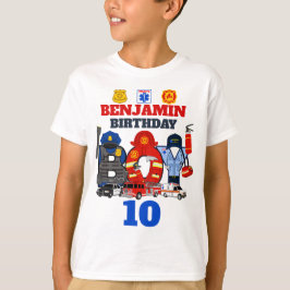 T-shirt Premier répondant Anniversaire Garçon âge personna