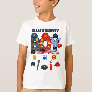 T-shirt Premier répondant Anniversaire Garçon   urgence