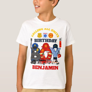 T-shirt Premier répondant Anniversaire Garçon   urgence