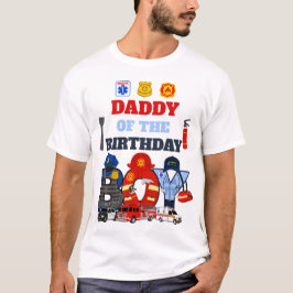 T-shirt Premier répondant papa du garçon d'anniversaire