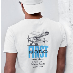 T-shirt Premier solo   PILOTE étudiant   Avion cool person