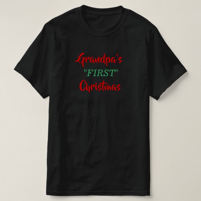 T-shirt Premier tee-shirt de Noël de grand-père (Design devant)