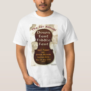 T-shirt Premier vers le bas Fest est annuel de violon