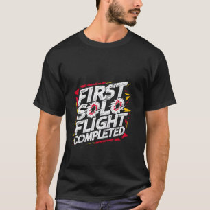 T-shirt Premier vol solo terminé —