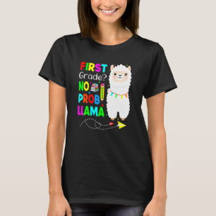 T-shirt Première Année No Prob Llama Retour À L'École Ense