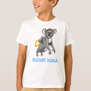 T-shirt Première balade en réacteur dorsal de Rocket Koala