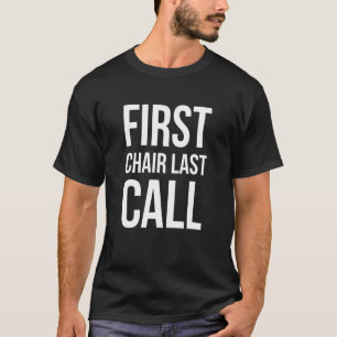 T-shirt Première Chaise Citation De Ski Dernier - Ski Et N