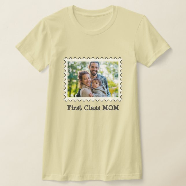 T-shirt PREMIÈRE CLASSE MOM Meilleure maman Jamais pour MO (Poser)