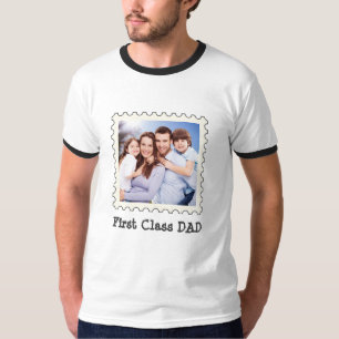 T-shirt PREMIÈRE CLASSE PAPA Meilleur papa Jamais photo ca