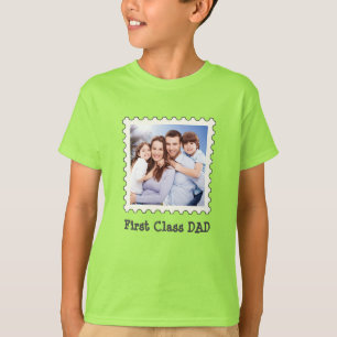 T-shirt PREMIÈRE CLASSE PAPA Meilleur papa Jamais photo ca
