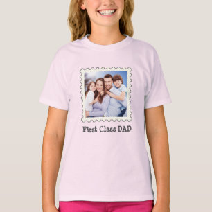 T-shirt PREMIÈRE CLASSE PAPA Meilleur papa Jamais photo ca