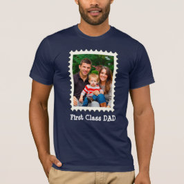 T-shirt PREMIÈRE CLASSE PAPA Meilleur papa Jamais photo pe